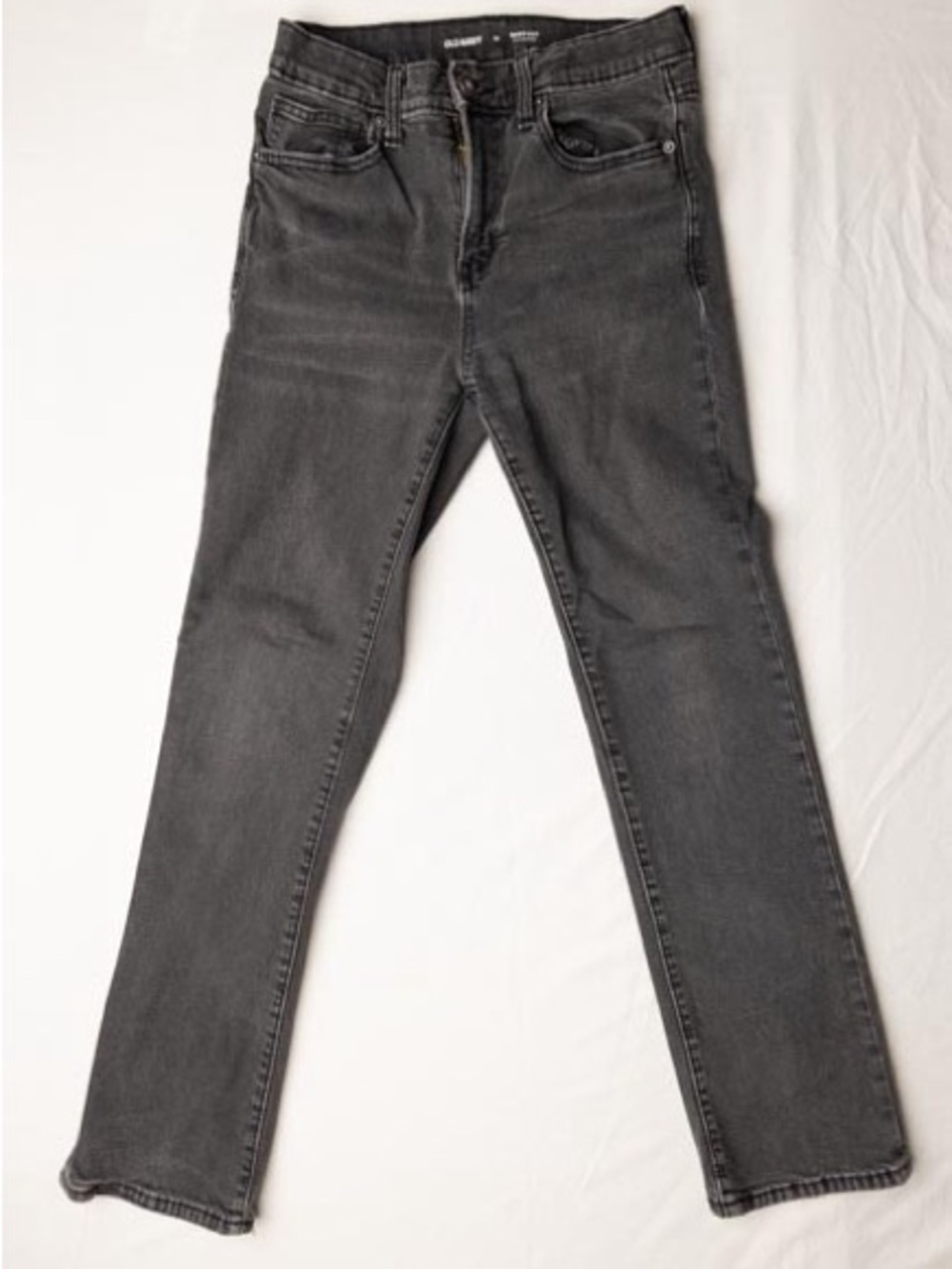 Slim Straight Bootcut Boys Jeans - Gray